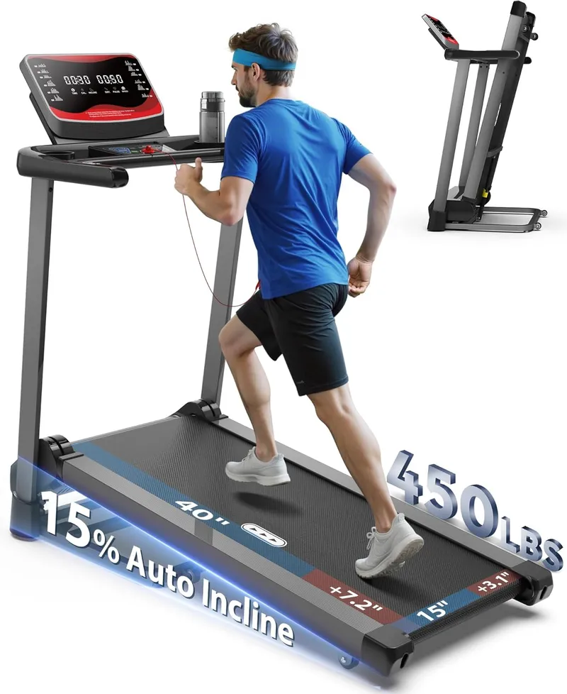 CIIHI Treadmill with Auto Incline – 450 LBS